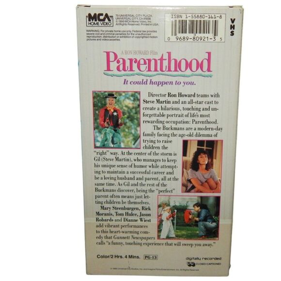 PARENTHOOD vintage VHS movie in original paper case Steve Martin Rick Moranis - Picture 4 of 7